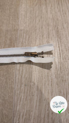 FERMETURE RIRI MÉTAL NON SÉPARABLE 15CM BLANC - My Little Coupon
