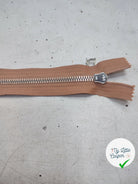 FERMETURE RIRI MÉTAL NON SÉPARABLE 15CM MARRON CAFÉ - My Little Coupon