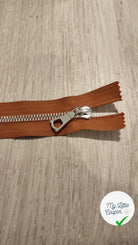 FERMETURE RIRI METAL NON SÉPARABLE 15CM MARRON M6 - My Little Coupon