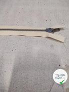 FERMETURE RIRI MÉTAL NON SÉPARABLE 16CM BLANC CASSÉ - My Little Coupon