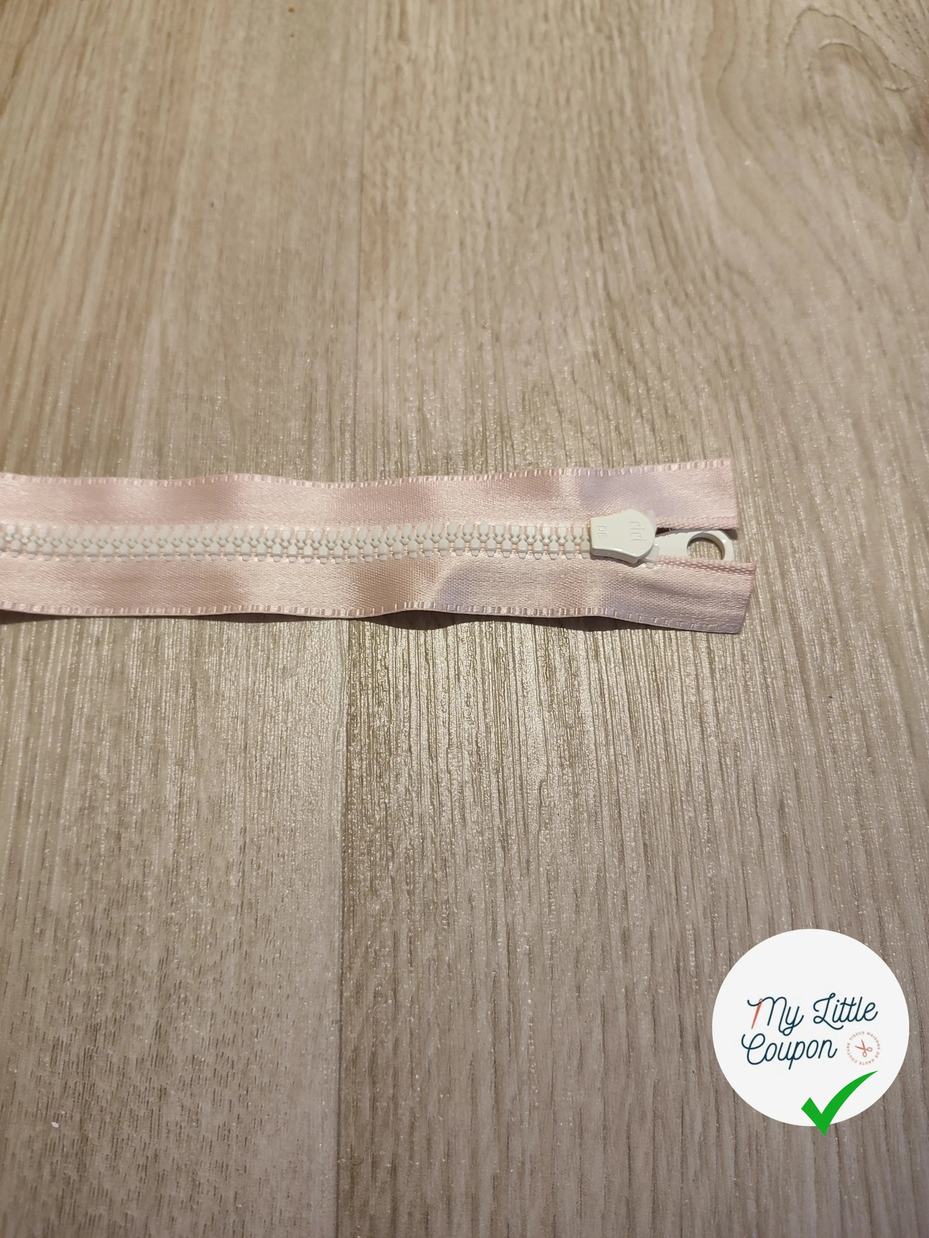 FERMETURE RIRI METAL NON SEPARABLE 16CM ROSE POUDRÉ - My Little Coupon