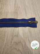 FERMETURE RIRI METAL SÉPARABLE 65CM BLEU FONCÉ - My Little Coupon