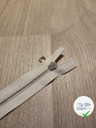 FERMETURE RIRI METAL NON SEPARABLE 18CM BLANC M6 - My Little Coupon