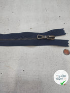 FERMETURE RIRI METAL NON SÉPARABLE 25CM BLEU NUIT - My Little Coupon