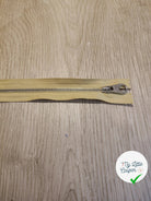 FERMETURE RIRI METAL NON SÉPARABLE 20CM JAUNE PÂLE M4 - My Little Coupon