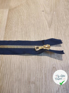 FERMETURE RIRI METAL SÉPARABLE 80CM BLEU FONCÉ M8 - My Little Coupon