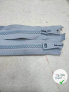 FERMETURE RIRI METAL NON SÉPARABLE DOUBLE ZIP 100CM BLEU LAVANDE - My Little Coupon