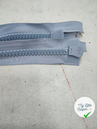 FERMETURE RIRI METAL NON SÉPARABLE DOUBLE ZIP 100CM BLEU LAVANDE - My Little Coupon