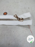 FERMETURE RIRI METAL NON SÉPARABLE 25CM ORANGE CITROUILLE M6 - My Little Coupon