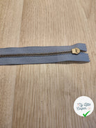 FERMETURE RIRI METAL NON SÉPARABLE 25CM BLEU CLAIR - My Little Coupon