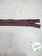 FERMETURE RIRI METAL NON SÉPARABLE DOUBLE CHEMINS 100CM MARRON - My Little Coupon