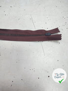 FERMETURE RIRI METAL NON SÉPARABLE DOUBLE CHEMINS 100CM MARRON - My Little Coupon