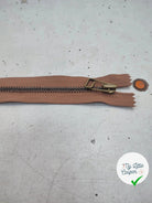 FERMETURE RIRI MÉTAL NON SÉPARABLE 15CM MARRON CAFÉ - My Little Coupon