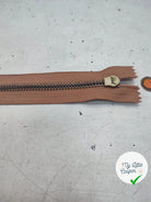 FERMETURE RIRI MÉTAL NON SÉPARABLE 15CM MARRON CAFÉ - My Little Coupon