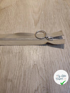 FERMETURE RIRI METAL NON SÉPARABLE 30CM BEIGE M6 - My Little Coupon