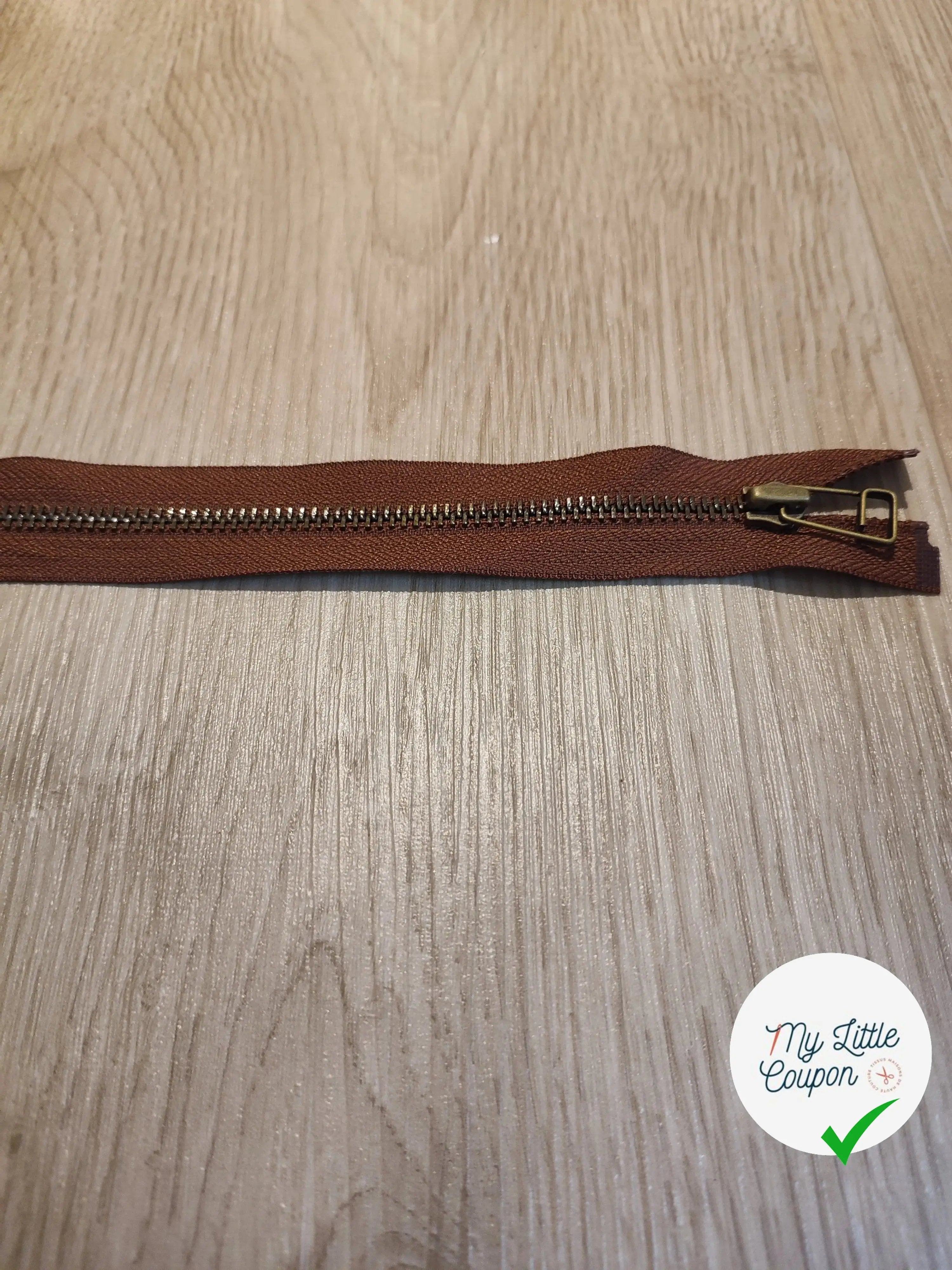 (Copie) FERMETURE RIRI METAL SÉPARABLE 90CM MARRON - My Little Coupon