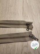 FERMETURE RIRI METAL NON SÉPARABLE 70CM VERT KAKI CLAIR - My Little Coupon