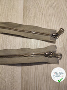 FERMETURE RIRI METAL NON SÉPARABLE 75CM VERT KAKI - My Little Coupon