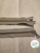 FERMETURE RIRI METAL NON SÉPARABLE 75CM VERT KAKI - My Little Coupon