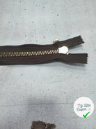 FERMETURE RIRI METAL NON SÉPARABLE MARRON FONCÉ 20CM M8 - My Little Coupon