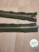 FERMETURE RIRI METAL NON SÉPARABLE DOUBLE CHEMINS 70CM VERT - My Little Coupon