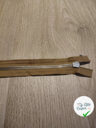 FERMETURE RIRI METAL NON SEPARABLE DOUBLE CHEMINS 80CM MARRON CAFÉ - My Little Coupon