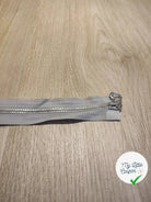 FERMETURE RIRI METAL NON SEPARABLE DOUBLE CHEMINS 80CM GRIS M8 - My Little Coupon