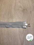 FERMETURE RIRI METAL NON SEPARABLE DOUBLE CHEMINS 85CM GRIS M6 - My Little Coupon