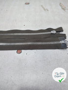 FERMETURE RIRI METAL NON SÉPARABLE DOUBLE ZIP 80CM VERT KAKI M6 - My Little Coupon