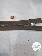 FERMETURE RIRI METAL NON SÉPARABLE DOUBLE ZIP 75CM VERT KAKI M6 - My Little Coupon