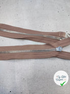 FERMETURE RIRI METAL NON SÉPARABLE DOUBLE ZIP 75CM MARRON CAFÉ M6 - My Little Coupon