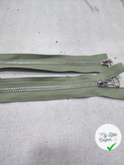 FERMETURE RIRI METAL NON SÉPARABLE DOUBLE ZIP 75CM VERT CLAIR M6 - My Little Coupon