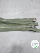 FERMETURE RIRI METAL NON SÉPARABLE DOUBLE ZIP 75CM VERT CLAIR M6 - My Little Coupon