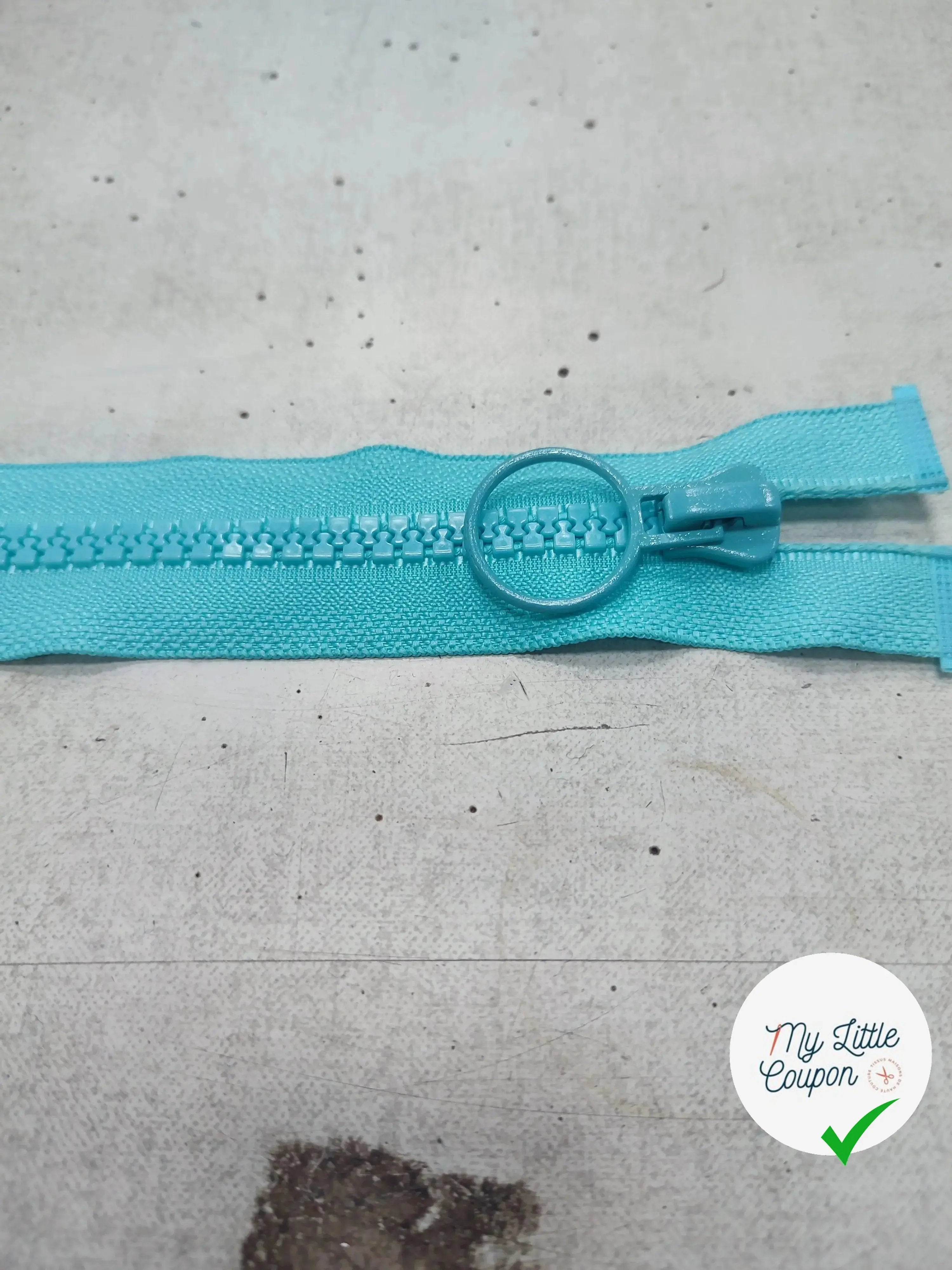 FERMETURE RIRI METAL SÉPARABLE 70CM BLEU CIEL M6 - My Little Coupon