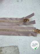 FERMETURE RIRI MÉTAL NON SÉPARABLE DOUBLE ZIP RÉVERSIBLE 110CM MARRON CAFÉ - My Little Coupon