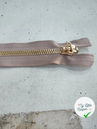 FERMETURE RIRI MÉTAL NON SÉPARABLE RÉVERSIBLE 18CM BEIGE FONCÉ - My Little Coupon