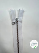 FERMETURE RIRI MÉTAL SÉPARABLE 25CM M6 BLANC - My Little Coupon