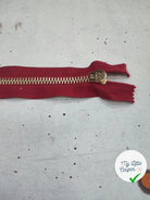 FERMETURE RIRI METAL NON SÉPARABLE 25CM MARRON CITROUILLE - My Little Coupon