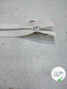 FERMETURE RIRI METAL NON SÉPARABLE 18CM BLANC M6 - My Little Coupon