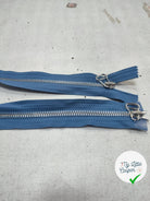(Copie) FERMETURE RIRI METAL NON SÉPARABLE DOUBLE ZIP 70CM BLEU M6 - My Little Coupon