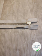 FERMETURE RIRI METAL NON SÉPARABLE 20CM BLANC CRÈME M8 - My Little Coupon