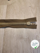 FERMETURE RIRI METAL SÉPARABLE DOUBLE CHEMINS RÉVERSIBLE 95CM MARRON FONCÉ - My Little Coupon