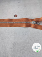 FERMETURE RIRI METAL SÉPARABLE 80CM ORANGE CLAIR M6 - My Little Coupon