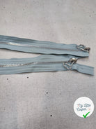 FERMETURE RIRI METAL NON SÉPARABLE 75CM BLEU CIEL M6 - My Little Coupon