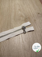 FERMETURE RIRI METAL SEPARABLE 60CM BLANC - My Little Coupon