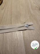 FERMETURE RIRI METAL SEPARABLE 60CM GRIS CLAIR - My Little Coupon