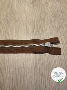 FERMETURE RIRI METAL SÉPARABLE 60CM MARRON FONCÉ M6 - My Little Coupon