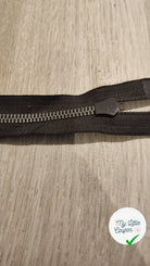 FERMETURE RIRI MÉTAL SÉPARABLE 60CM MARRON FONCÉ - My Little Coupon