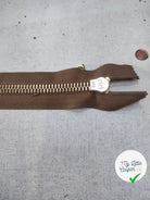 FERMETURE RIRI METAL NON SÉPARABLE 18CM MARRON CAFÉ M8 - My Little Coupon