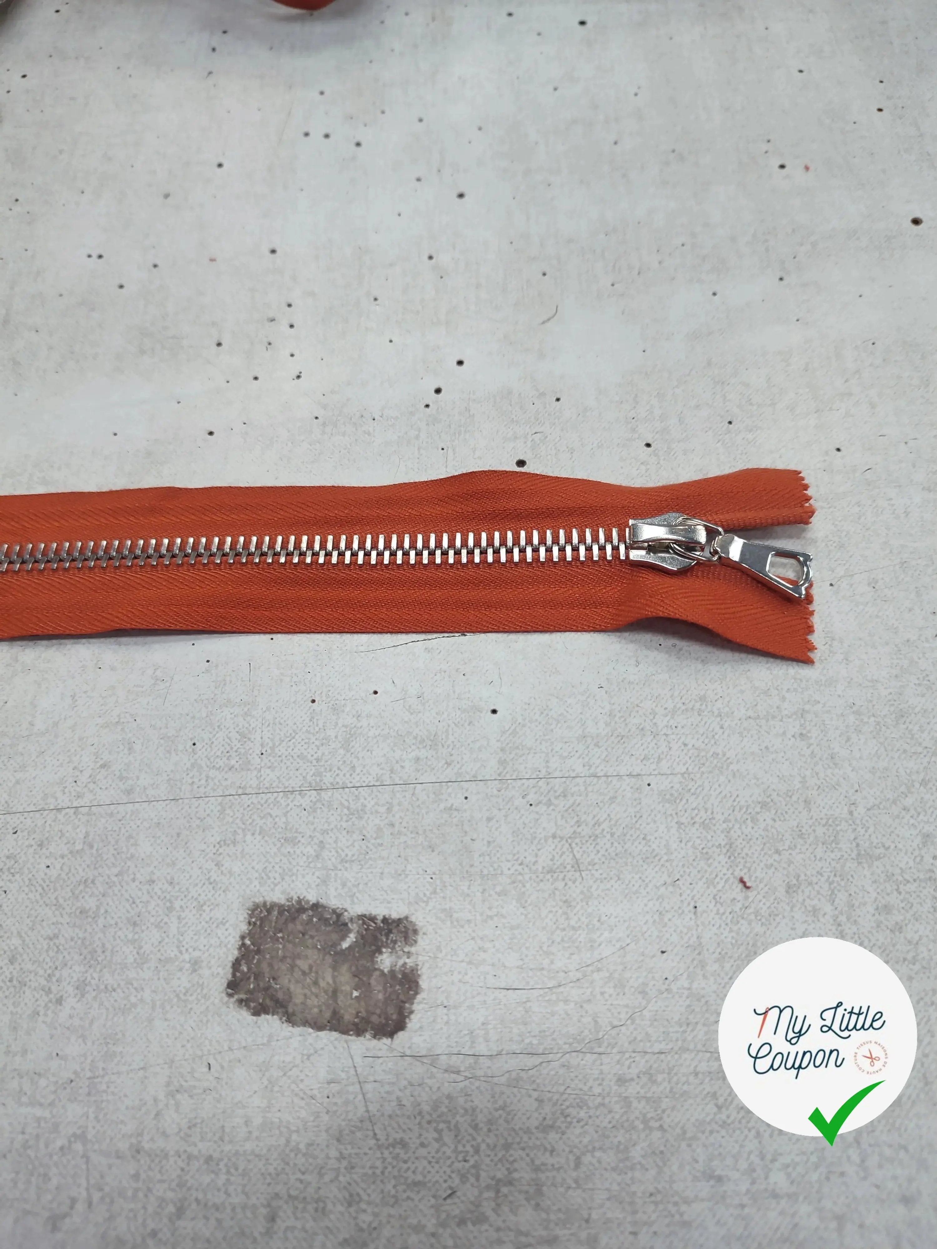 FERMETURE RIRI METAL SÉPARABLE 70CM GRIS LAVANDE M6 - My Little Coupon